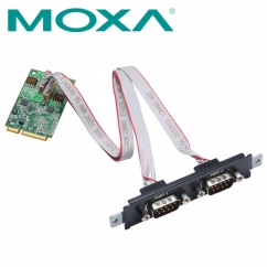 MOXA Mini PCI Express 2포트 RS232 시리얼카드