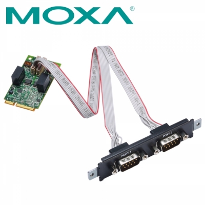 MOXA CP-102N-I-T Mini PCI Express 2포트 RS232 아이솔레이션 시리얼카드