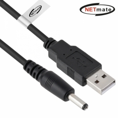 강원전자 넷메이트 USB 전원 케이블 1m (3.5x1.4mm/0.5W/블랙)