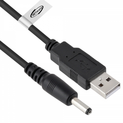 강원전자 넷메이트 USB 전원 케이블 1m (3.5x1.4mm/0.5W/블랙)