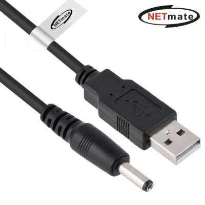 강원전자 넷메이트 NMC-UP141518B USB 전원 케이블 1.5m (3.5x1.4mm/18W/블랙)