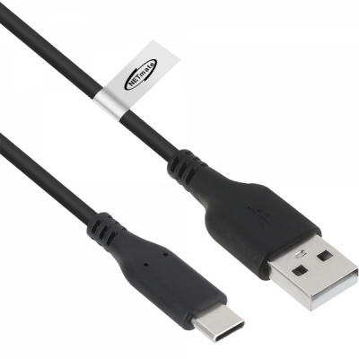 강원전자 넷메이트 USB2.0 AM-CM 케이블 2m (블랙)