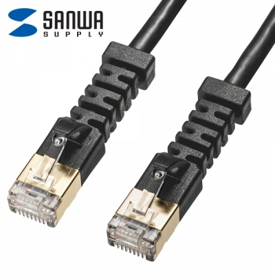 강원전자 산와서플라이 CAT.6A STP 랜 케이블 3m KB-T6ASYL-03BK