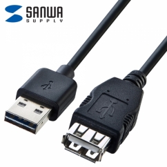 강원전자 산와서플라이 USB2.0 양면인식 연장 AM-AF 케이블 0.5m