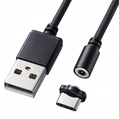 강원전자 산와서플라이 KU-CMGCA1 USB 마그네틱 C타입 충전 케이블 1m