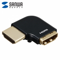 강원전자 산와서플라이 HDMI M/F 왼쪽 꺾임 젠더