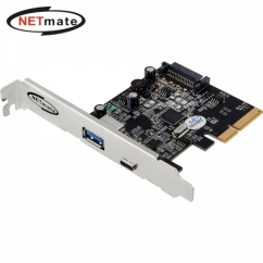 강원전자 넷메이트 USB3.1 Gen2 2포트 PCI Express 카드(슬림PC겸용)