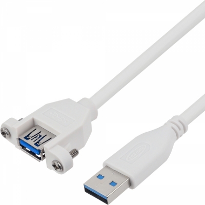 강원전자 넷메이트 NMC-UF303SW USB3.0 연장 판넬형 케이블 0.3m (화이트)