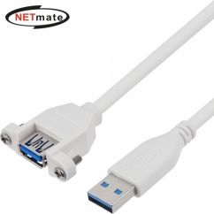 강원전자 넷메이트 NMC-UF320SW USB3.0 연장 판넬형 케이블 2m (화이트)