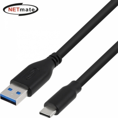 강원전자 넷메이트 NMC-CA303B  USB3.1(3.0) C타입 AM-CM 케이블 0.3m (블랙)