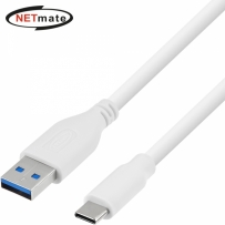 강원전자 넷메이트 USB3.1(3.0) C타입 AM-CM 케이블 0.3m (화이트)