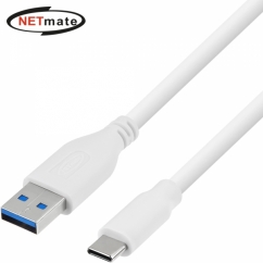 강원전자 넷메이트 NMC-CA303W  USB3.1(3.0) C타입 AM-CM 케이블 0.3m (화이트)