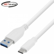 강원전자 넷메이트 USB3.1(3.0) C타입 AM-CM 케이블 0.5m (화이트) NMC-CA305W