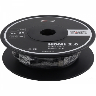 강원전자 넷메이트 NM-HAC20D HDMI2.0 Hybrid AOC 배관용 케이블 20m (블랙)