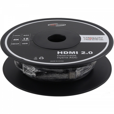 강원전자 넷메이트 HDMI2.0 Hybrid AOC 배관용 케이블 20m (블랙)