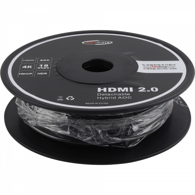 강원전자 넷메이트 NM-HAC30D HDMI2.0 Hybrid AOC 배관용 케이블 30m (블랙)