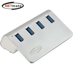 강원전자 넷메이트 USB3.2 4포트 허브 (실버)