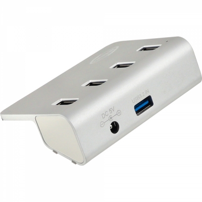 강원전자 넷메이트 USB3.2 4포트 허브 (실버)