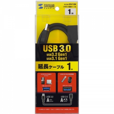 강원전자 산와서플라이 USB3.0 연장 AM-AF 케이블 1m