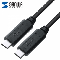 강원전자 산와서플라이 KU-CCP520 USB C타입 5A 100W 고속충전 케이블 2m