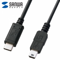 강원전자 산와서플라이 USB2.0 CM-Mini 5핀 케이블 1m