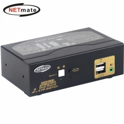 강원전자 넷메이트 듀얼 4K 60Hz HDMI KVM 2:1 스위치(USB)