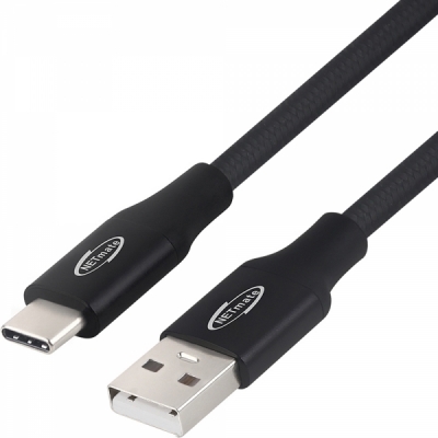 강원전자 넷메이트 NM-UAC201B USB2.0 AM-CM 케이블 1m (블랙)