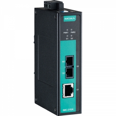 MOXA 산업용 기가비트 이더넷 광 컨버터(SC/멀티/500m/850nm) IMC-21GA-SX-SC