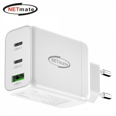 강원전자 넷메이트 NM-GN065W USB PD 65W GaN 초고속 멀티 충전기