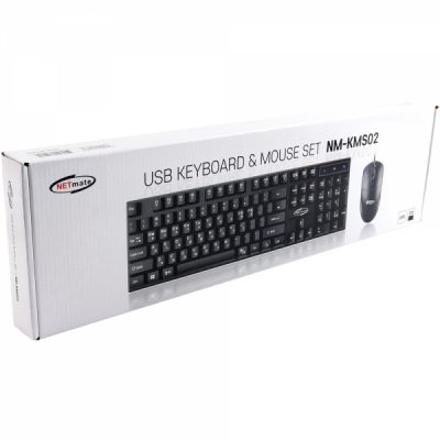강원전자 넷메이트 USB 유선 키보드·마우스 세트