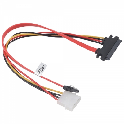 강원전자 넷메이트 SATA 22핀 / SATA + IDE 4핀 전원 케이블 0.3m