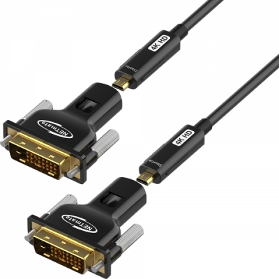 강원전자 넷메이트 DVI Hybrid AOC 배관용 케이블 100m NM-DAC100D