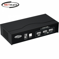 강원전자 넷메이트 4K 60Hz Displayport KVM 2:1 스위치(USB)