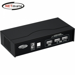 강원전자 넷메이트 NM-DK4602P 4K 60Hz Displayport KVM 2:1 스위치(USB)