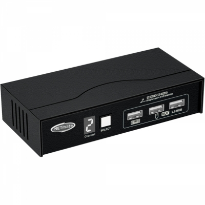 강원전자 넷메이트 4K 60Hz Displayport KVM 2:1 스위치(USB)