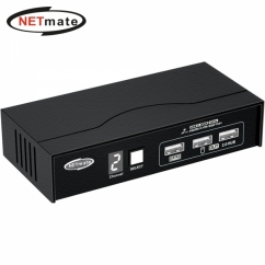 강원전자 넷메이트 4K 60Hz HDMI KVM 2:1 스위치(USB)