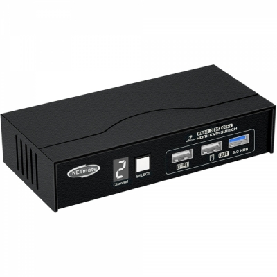 강원전자 넷메이트 8K 60Hz HDMI KVM 2:1 스위치(USB)