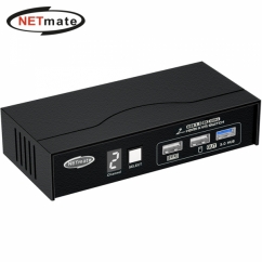 강원전자 넷메이트 8K 60Hz HDMI KVM 2:1 스위치(USB)