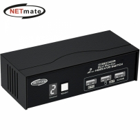 강원전자 넷메이트 NM-HK4602DP 듀얼 4K 60Hz HDMI KVM 2:1 스위치(USB)