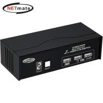 강원전자 넷메이트 듀얼 4K 60Hz HDMI KVM 2:1 스위치(USB)