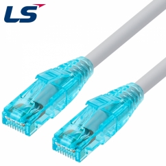 LS전선 CAT.6 UTP EZ 플러그 랜 케이블 0.5m (그레이)