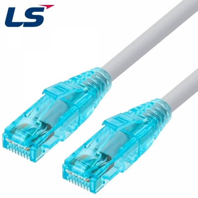 LS전선 NMX-LS605G CAT.6 UTP EZ 플러그 랜 케이블 0.5m (그레이)