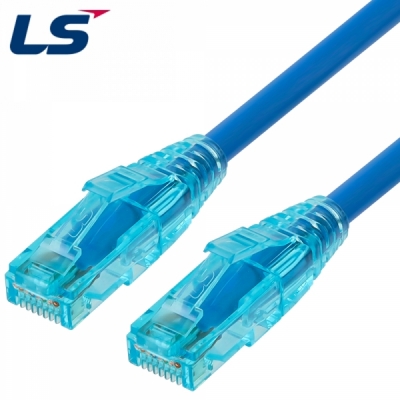 LS전선 CAT.6 UTP EZ 플러그 랜 케이블 0.5m (블루)