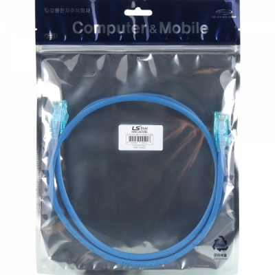 LS전선 CAT.6 UTP EZ 플러그 랜 케이블 1m (블루)