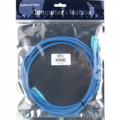 LS전선 CAT.6 UTP EZ 플러그 랜 케이블 2m (블루)