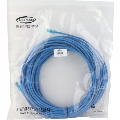 LS전선 CAT.6 UTP EZ 플러그 랜 케이블 30m (블루)