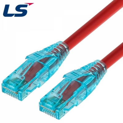 LS전선 CAT.6 UTP EZ 플러그 랜 케이블 0.5m (레드)