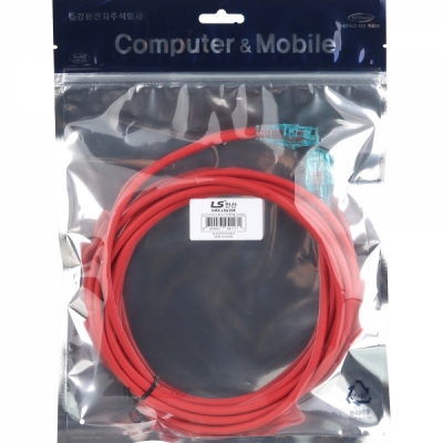 LS전선 CAT.6 UTP EZ 플러그 랜 케이블 3m (레드)