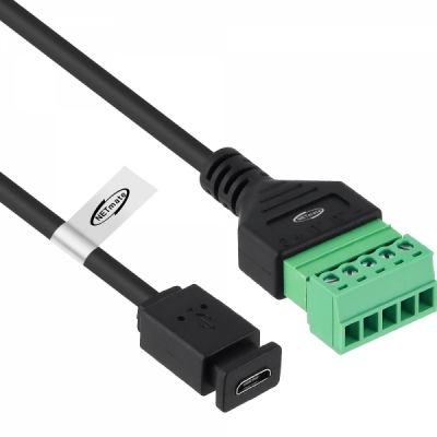 강원전자 넷메이트 NM-TG05 USB2.0 마이크로 5핀 / 터미널 블록 케이블 1m