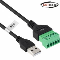 강원전자 넷메이트 NM-TG08 USB2.0 AM / 터미널 블록 케이블 1m